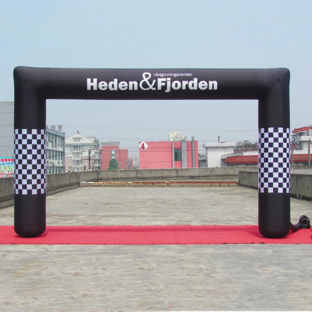 Inflatable promotion arch